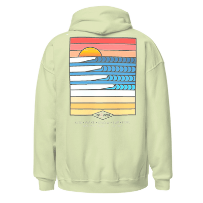 S2AS Sunset Hoodie (Pale Green) Surface2Air Sports
