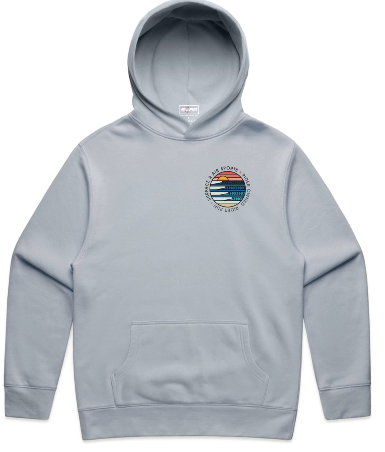 S2AS Sunset Hoodie (Powder Blue) Surface2Air Sports