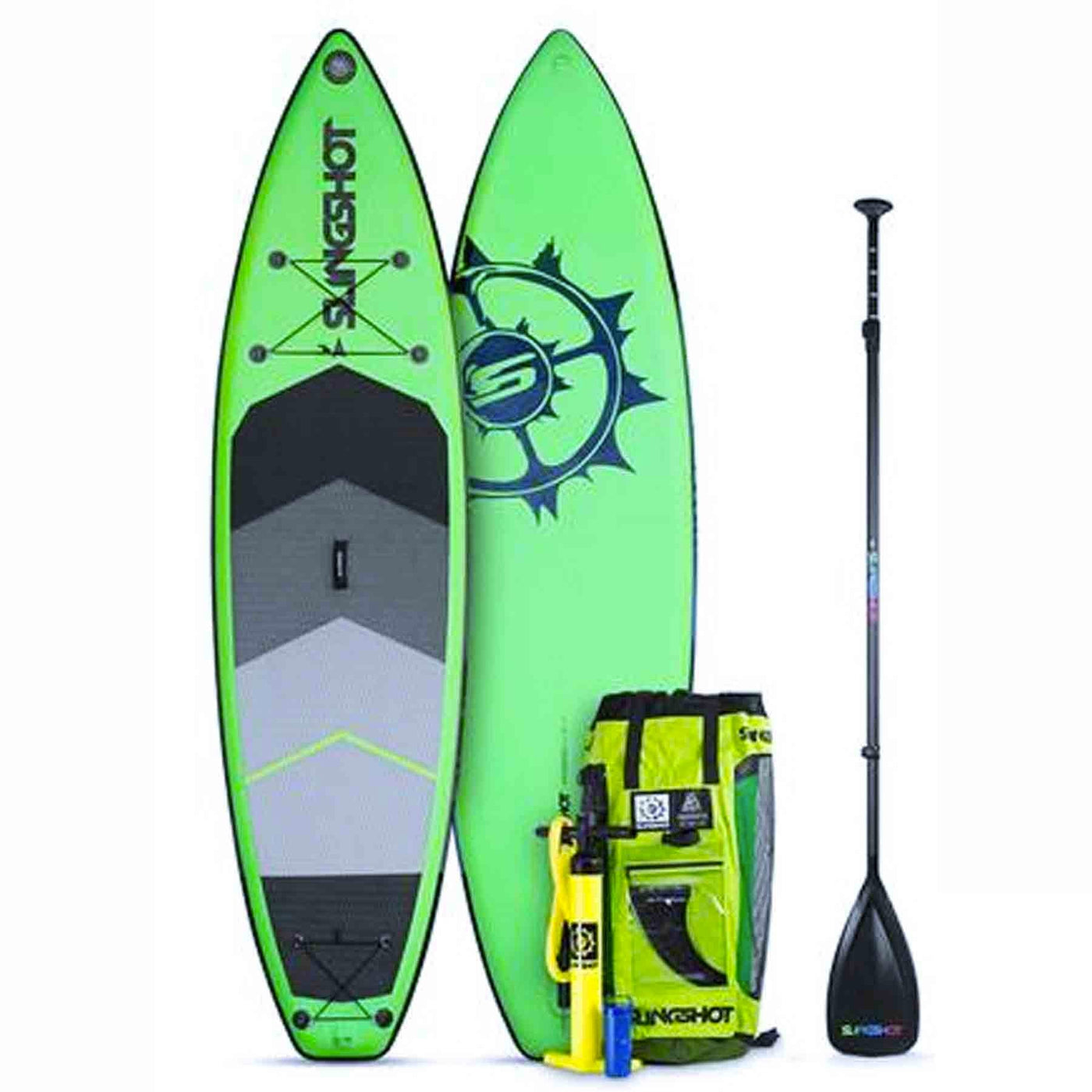 Slingshot Crossbreed 11' Airtech Inflatable Paddleboard Package (Green) SLINGSHOT