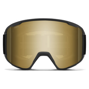 Smith Preview Snow Goggles – Black / Sun Black Gold Mirror – front view