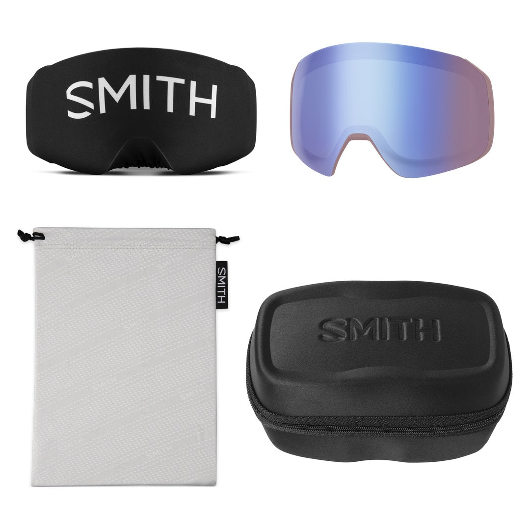 Smith 4D MAG S Snow Goggles – Dusk / Sun Platinum Mirror – included accessories