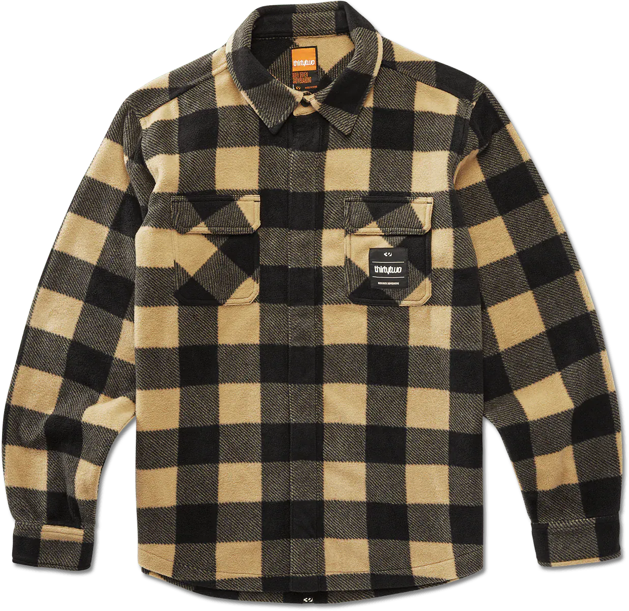 ThirtyTwo Rest Stop Shirt – Black/Tan THIRTYTWO