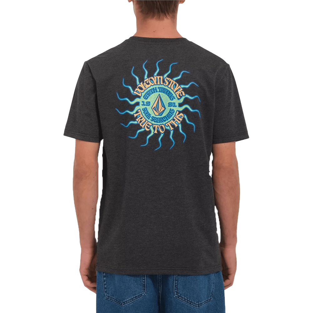 Volcom FRIED HTH SST T-Shirt (Heather Black) S2AS