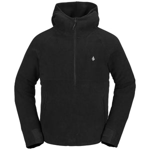 Volcom Polar Fleece 1/2 Zip Hooded (Black) S2AS
