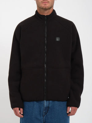 Volcom Runtime Grid Zip Sherpa fleece (Black) S2AS