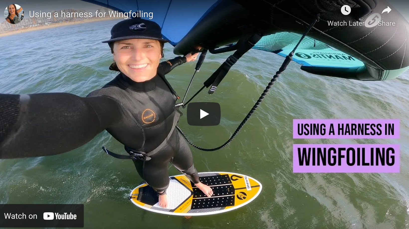 "Using a wingfoiling Harness for Wing Foiling Surface2Air Sports