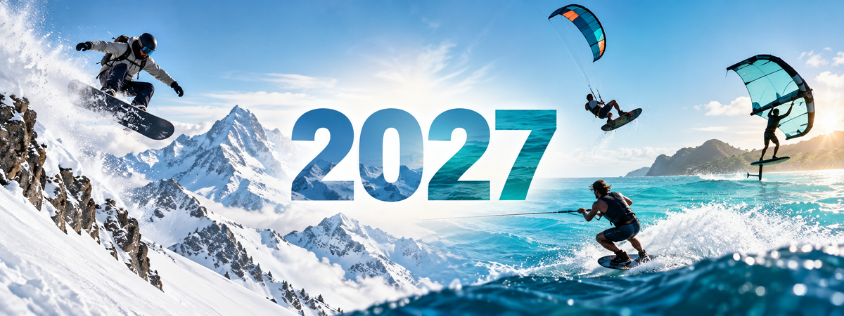 2027 snowboard, wakeboard, kitesurf and wingfoil collection