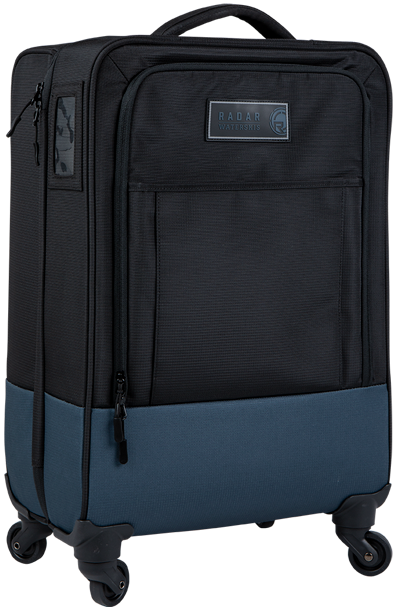 2027 Radar Flight 4-Wheel Carry-On Luggage 40L - Black / Blue