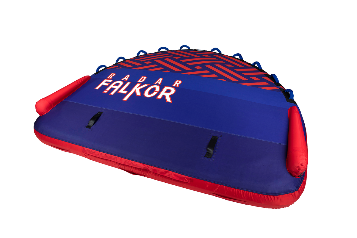 2027 Radar Falkor Marshmallow Top 4 Person Towable Tube - Blue / Red