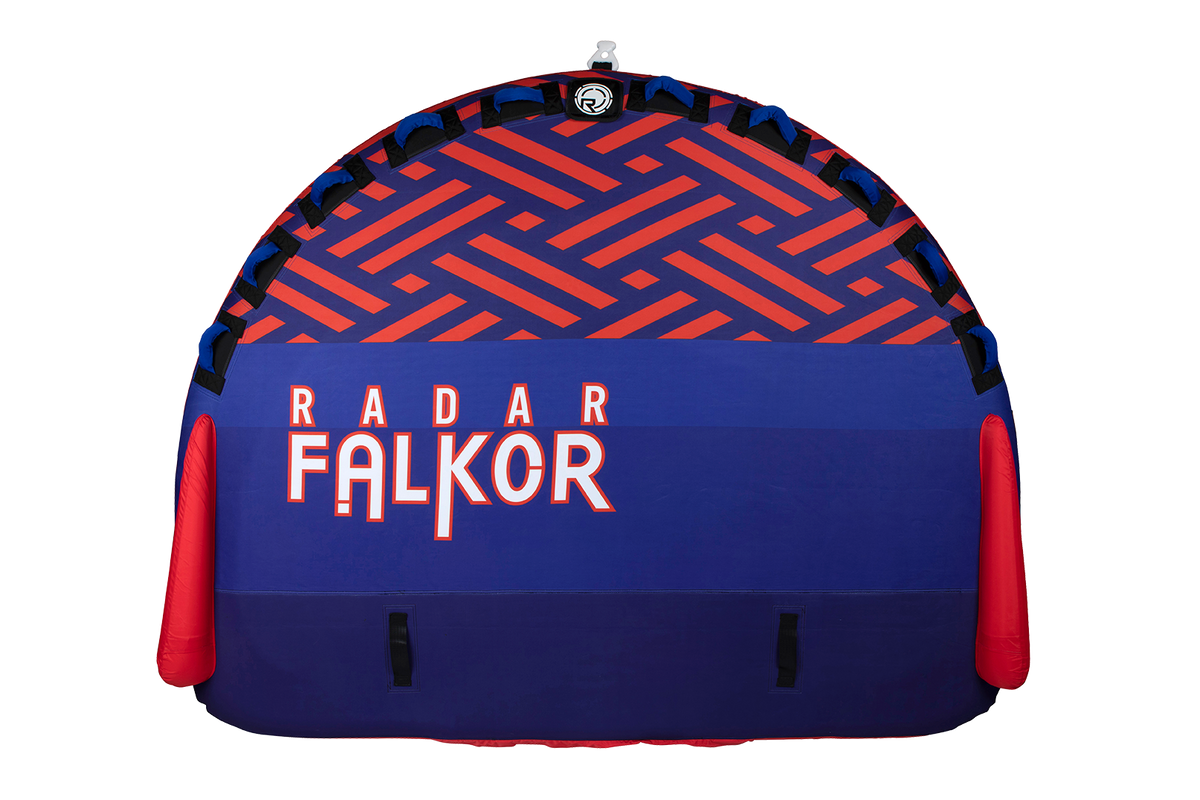 2027 Radar Falkor Marshmallow Top 4 Person Towable Tube - Blue / Red