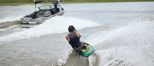 2027 Radar Magic Carpet Kneeboard - Teal / Fluorescent Green