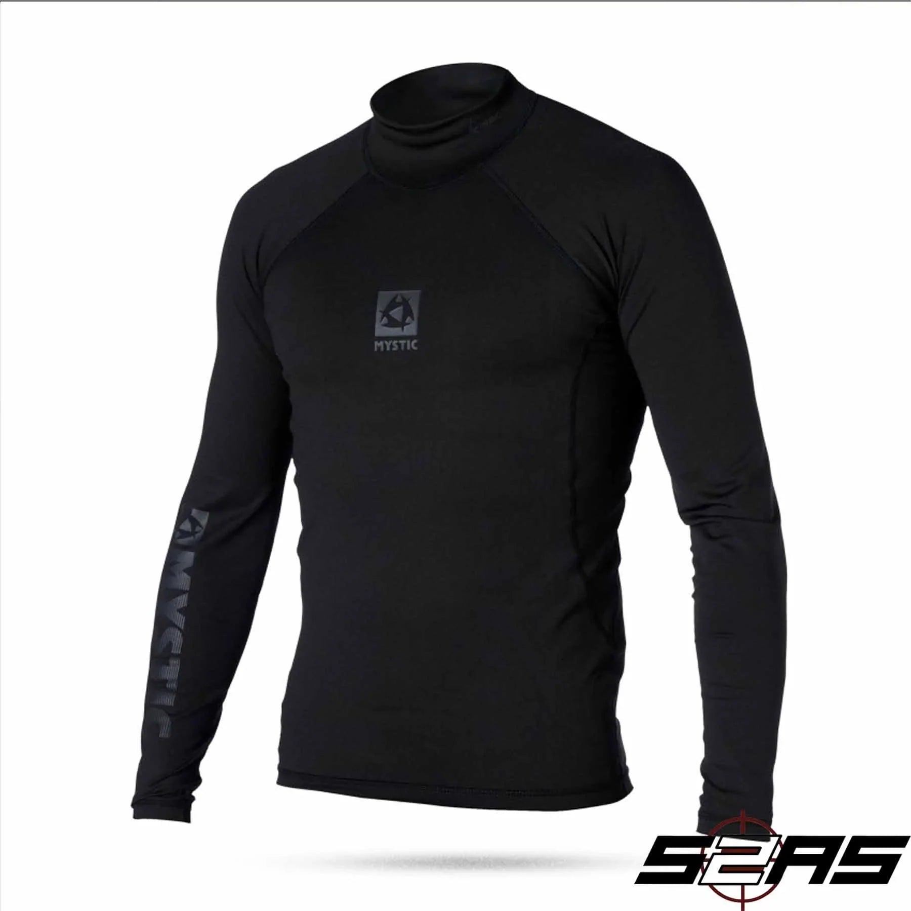 2023 Mystic Bipoly Thermo Rash Vest (Black) S2AS