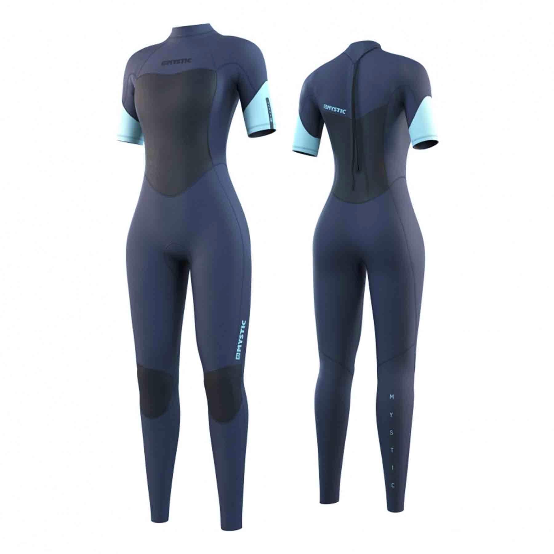 2024 Mystic Brand 3/2mm Women's Back-Zip Shortarm Wetsuit S2AS