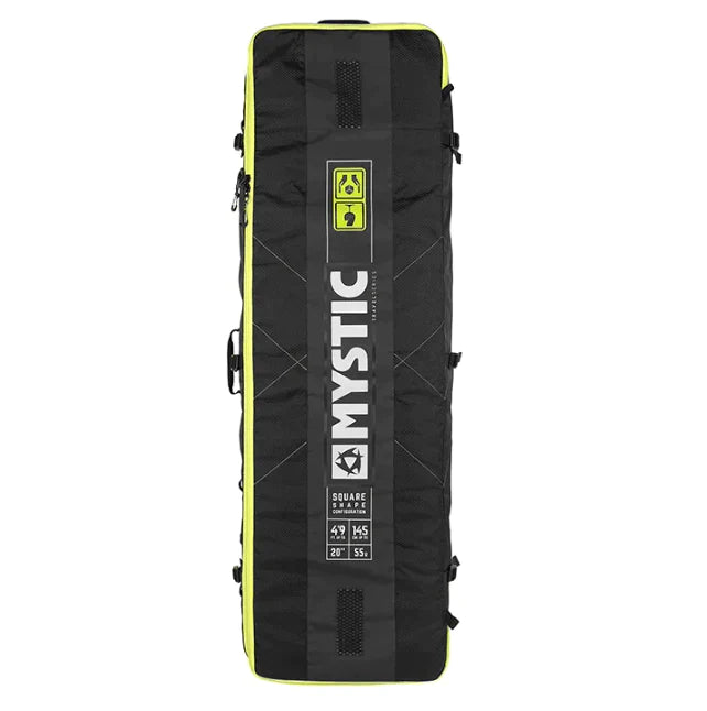 2024 Mystic Elevate Lightweight Square Boardbag W/Wheels (Black) S2AS