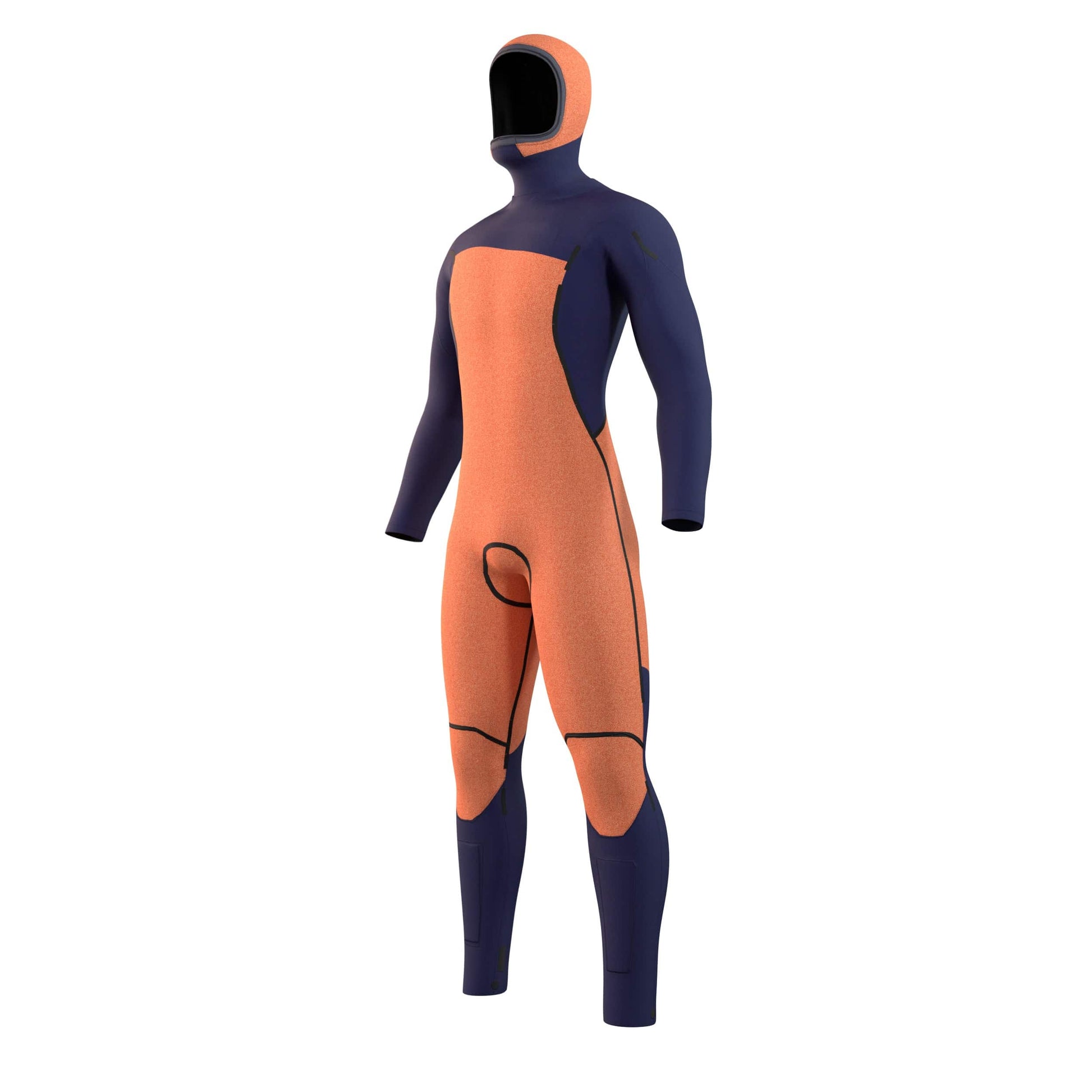 2024 Mystic Marshal Hooded 5/3 Men's Winter Wetsuit (Black) S2AS