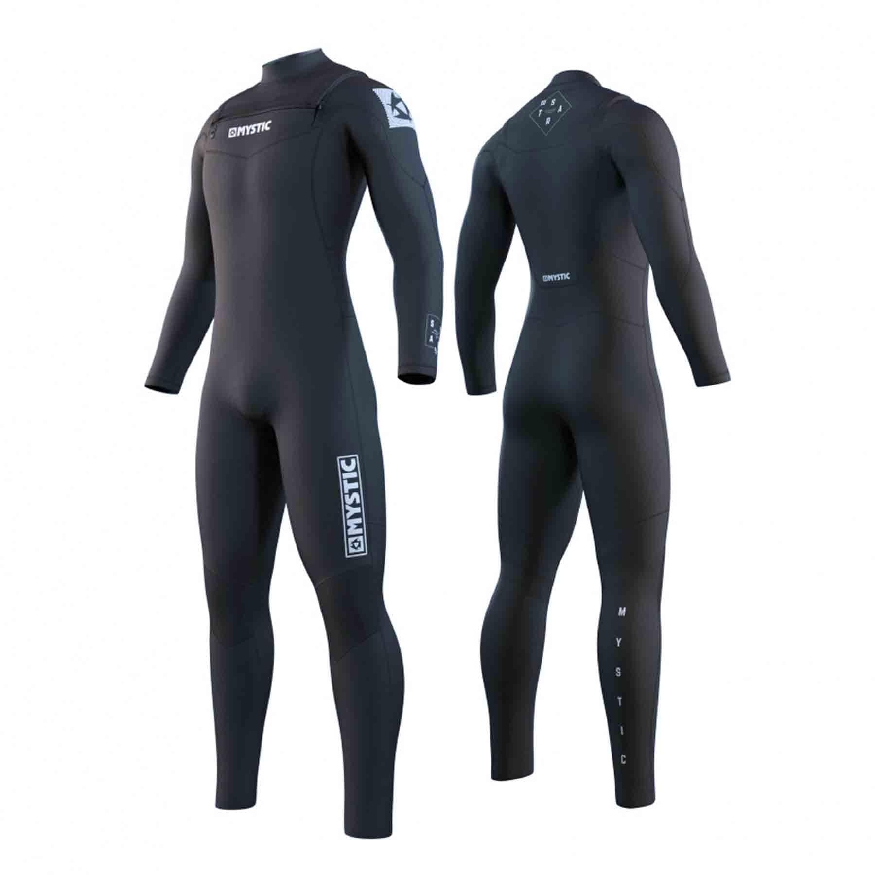 2024 Mystic Star 3/2mm Front-Zip Men's Wetsuit (Black) S2AS