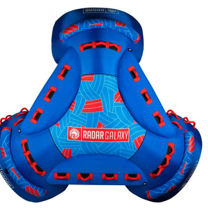 2023 Radar Galaxy Tube Towable 4 Person Tube (Blue/Red) S2AS