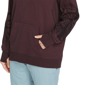 2023 Volcom Costus Women's Fleece Pullover (Black Plum) S2AS