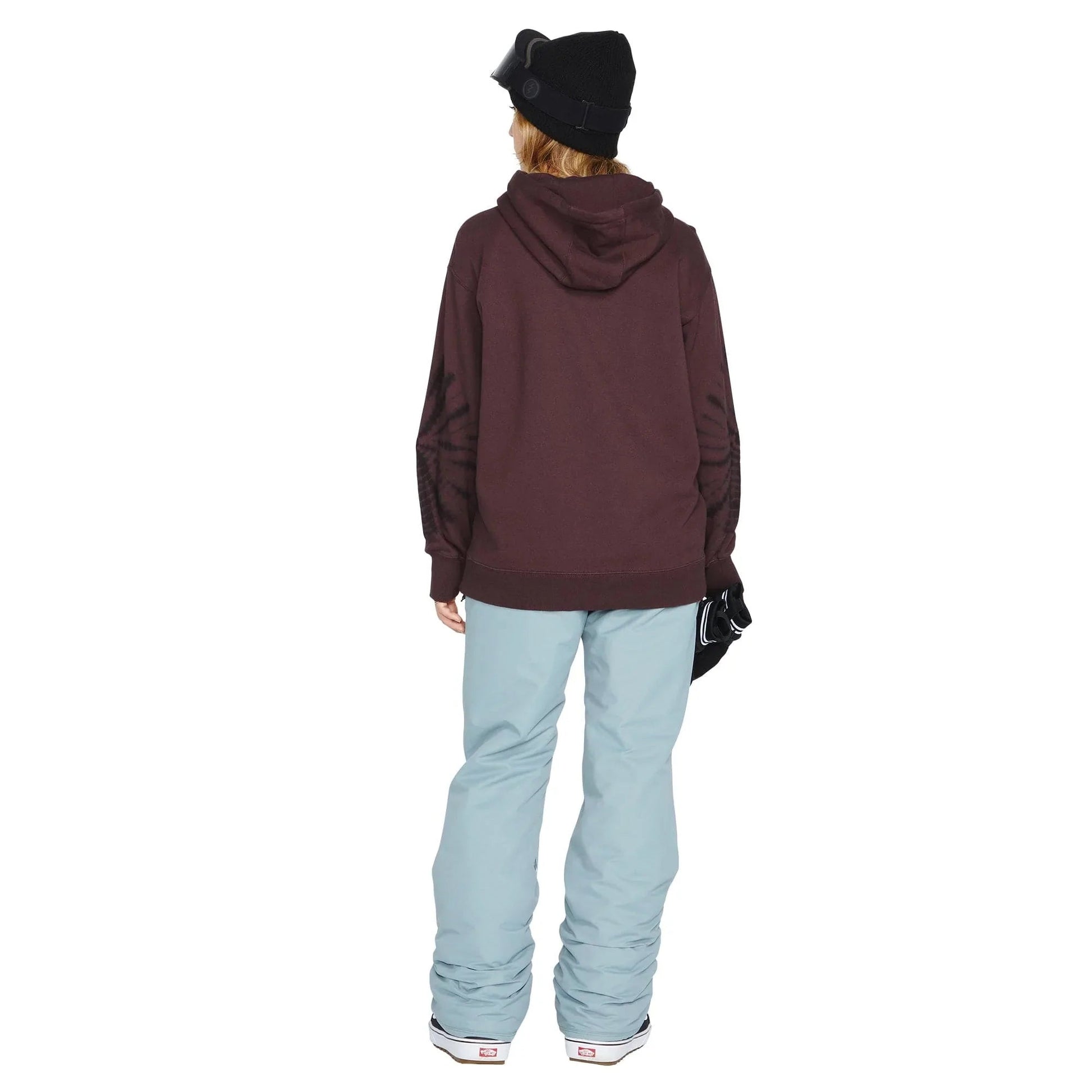 2023 Volcom Costus Women's Fleece Pullover (Black Plum) S2AS