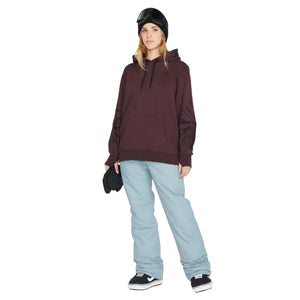 2023 Volcom Costus Women's Fleece Pullover (Black Plum) S2AS