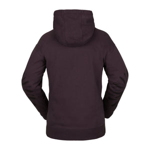 2023 Volcom Costus Women's Fleece Pullover (Black Plum) S2AS