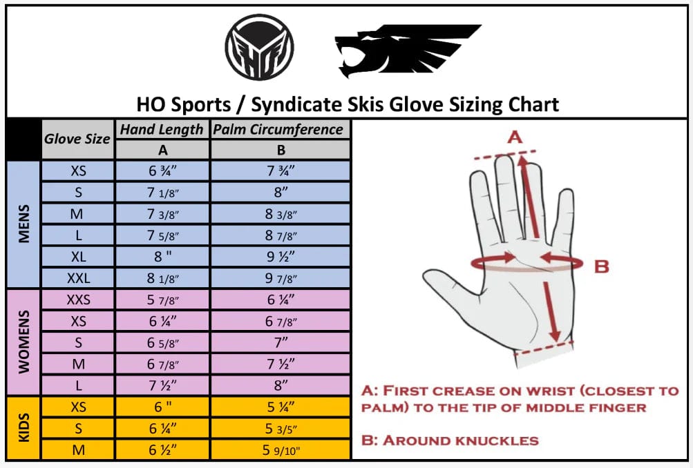 2024 HO Sports Angel Inside Out Women's Waterski Gloves HO Sports