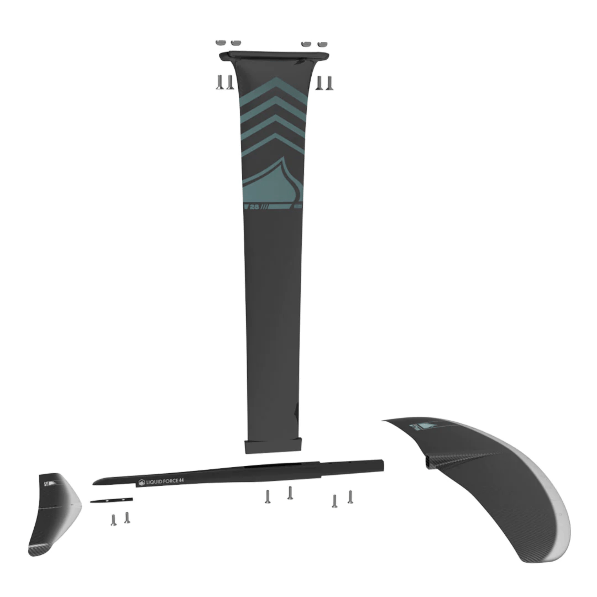 2024 Liquid Force Carbon Horizon Surf 120 Foil Set S2AS