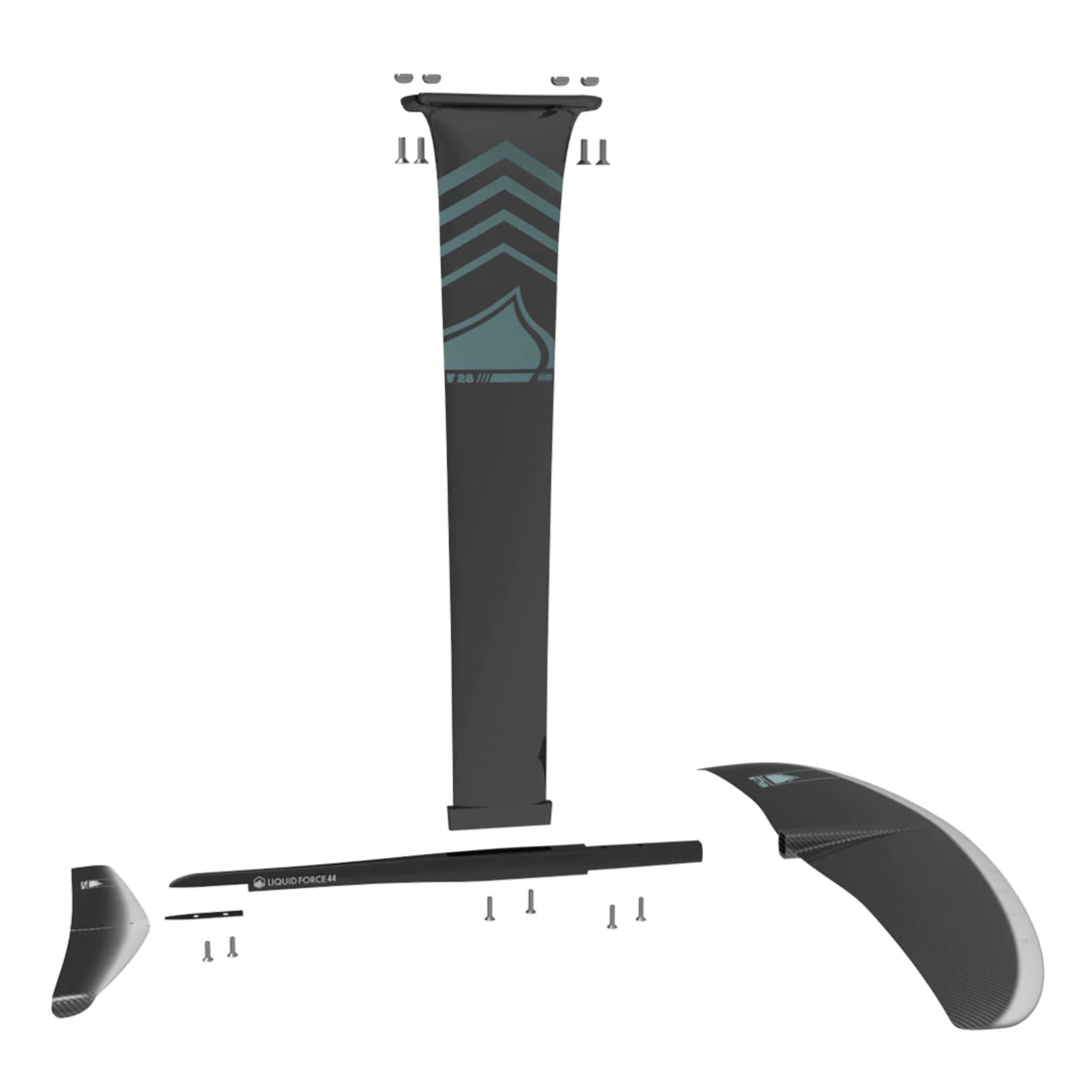 2024 Liquid Force Carbon Horizon Surf 120 Foil Set S2AS