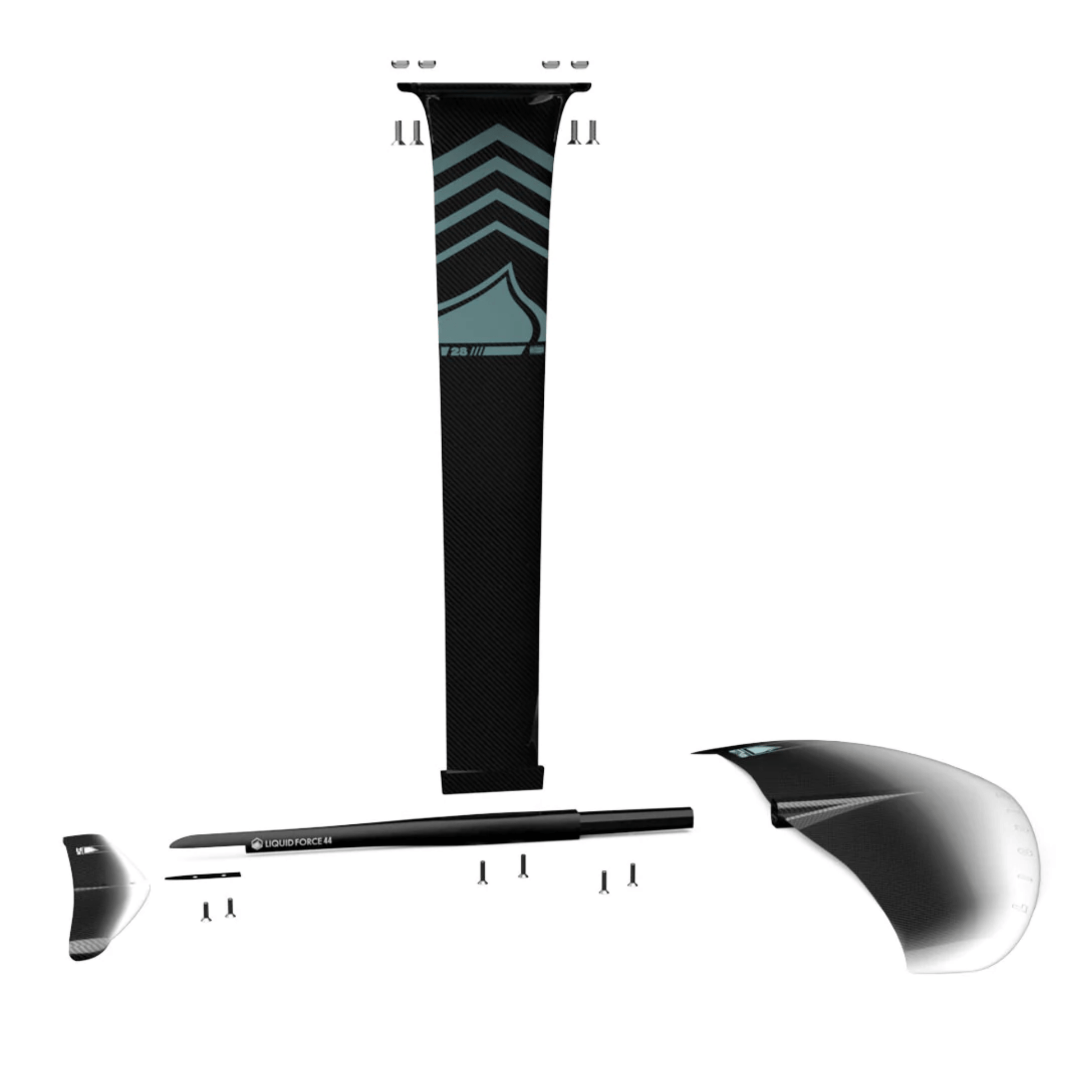 2024 Liquid Force Carbon Horizon Surf 155 Foil Set S2AS