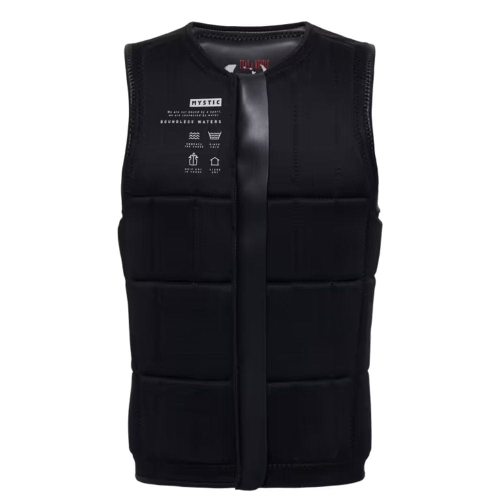 2024 Mystic Anarchy Men's Impact Vest Fzip Wake Black S2AS