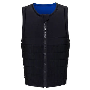 2024 Mystic Mayhem Men's Impact Vest Fzip Wake Black/Blue S2AS