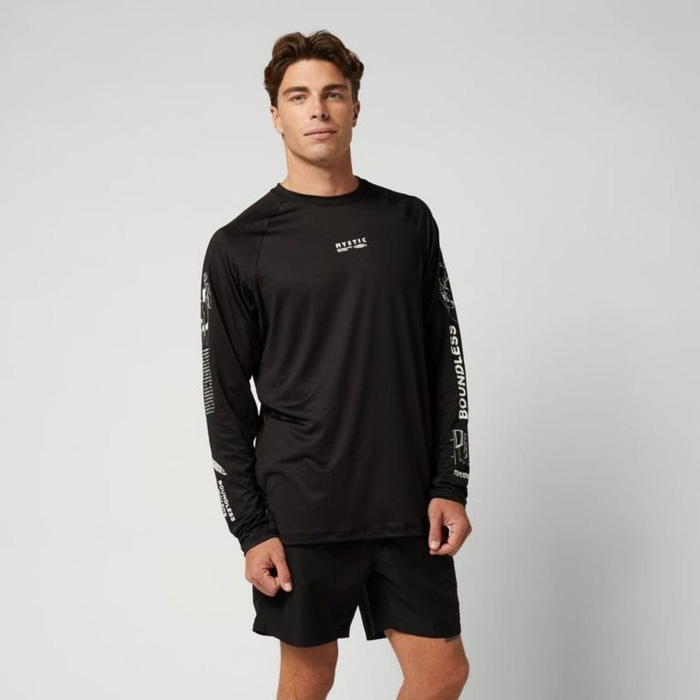 2024 Mystic Tactic Men's L/S Loosefit Quickdry Black S2AS