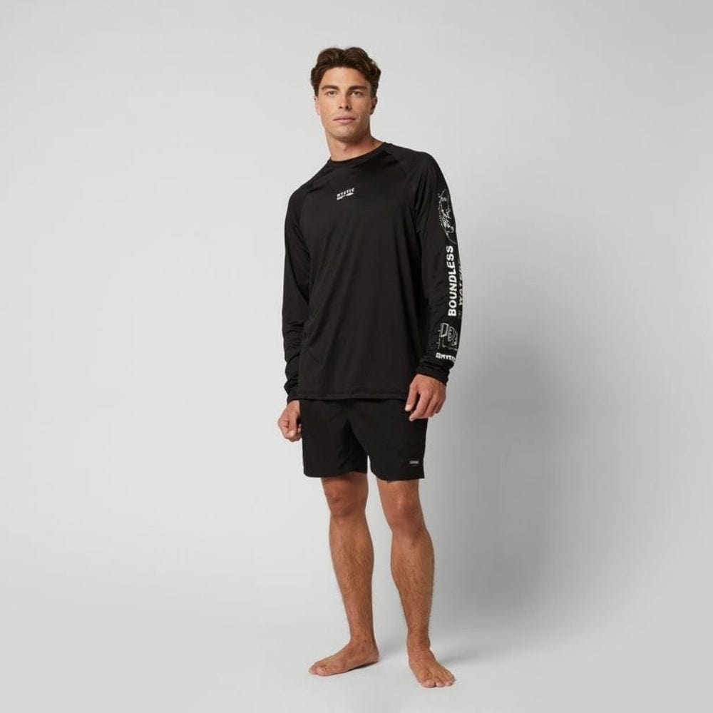 2024 Mystic Tactic Men's L/S Loosefit Quickdry Black S2AS