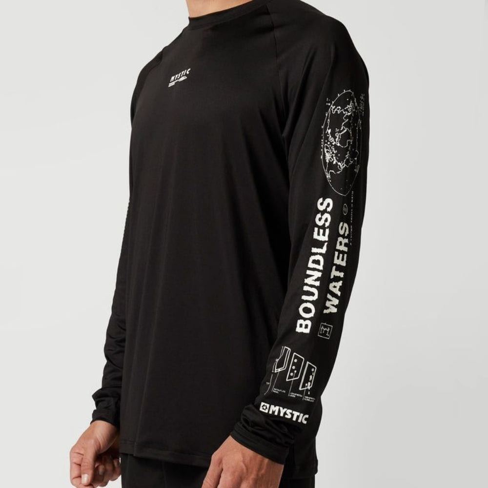 2024 Mystic Tactic Men's L/S Loosefit Quickdry Black S2AS