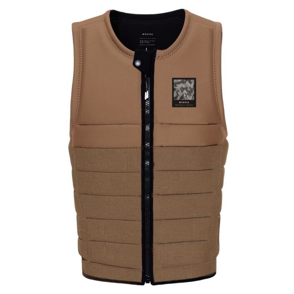 2024 Mystic The Dom Men's Impact Vest Fzip Wake Slate Brown S2AS