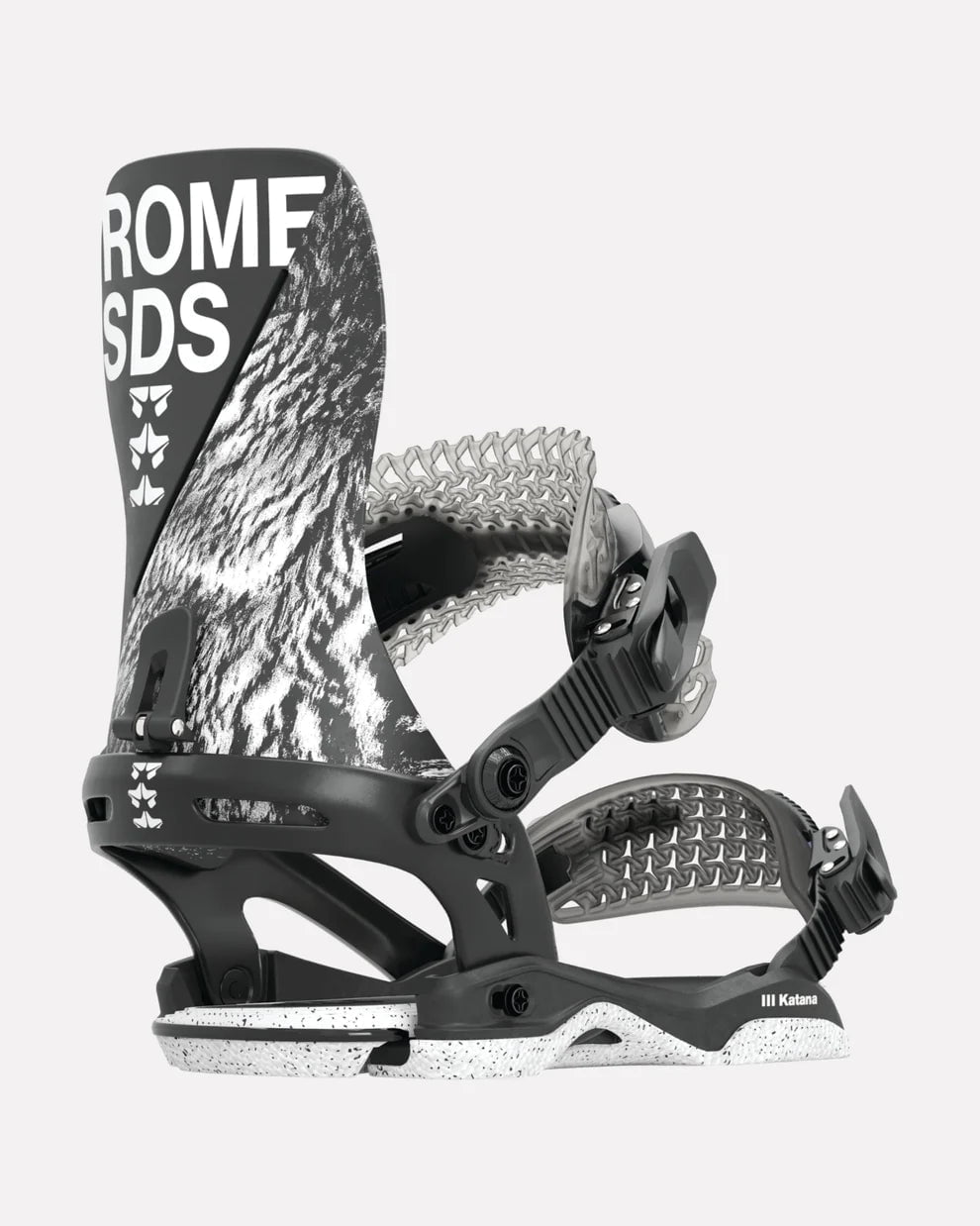 2024 Rome Katana (Black/White) Snowboard Bindings S2AS