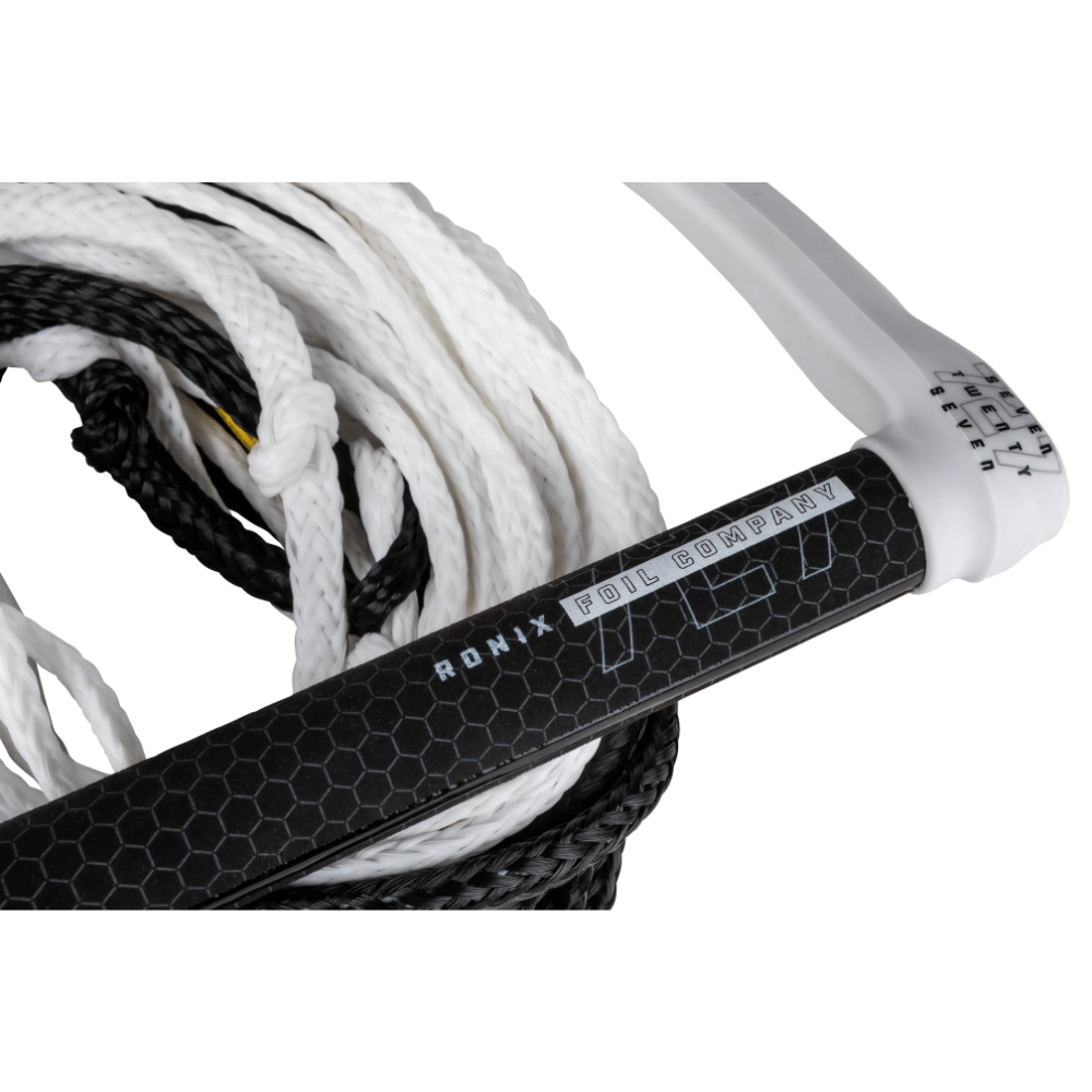 2024 Ronix 727 Combo Hide Grip 13in. Handle w/ 77.5ft. 10-Sect. Rope - White/Black S2AS