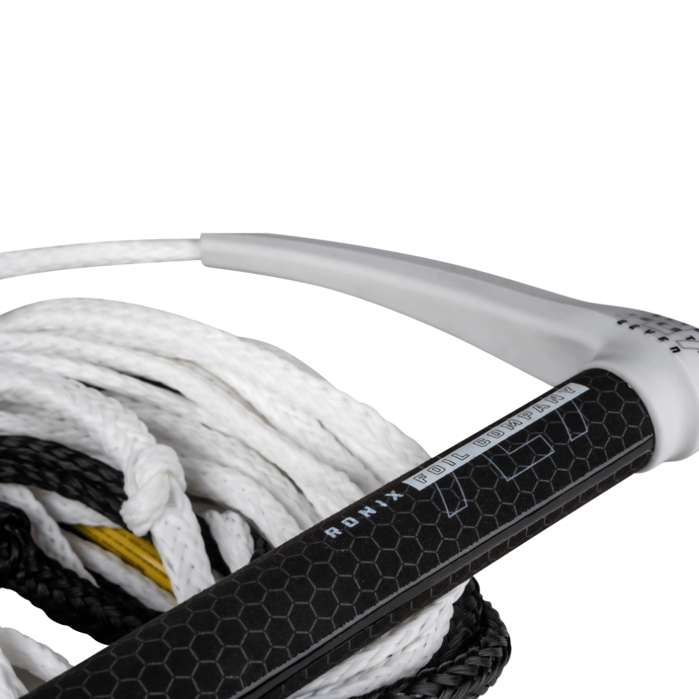 2024 Ronix 727 Combo Hide Grip 13in. Handle w/ 77.5ft. 10-Sect. Rope - White/Black S2AS