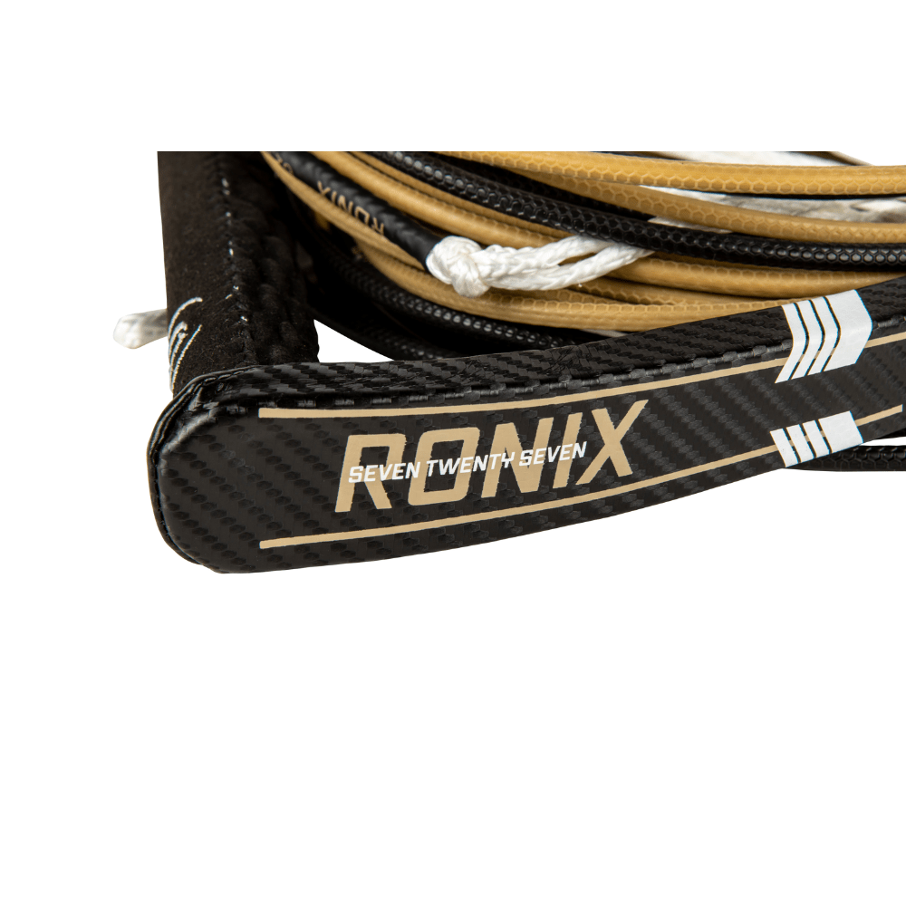 2024 Ronix 727 Pro Foil Combo 14in. Handle 77.5ft. 10-Sect. R8 Rope - Black/Gold RONIX