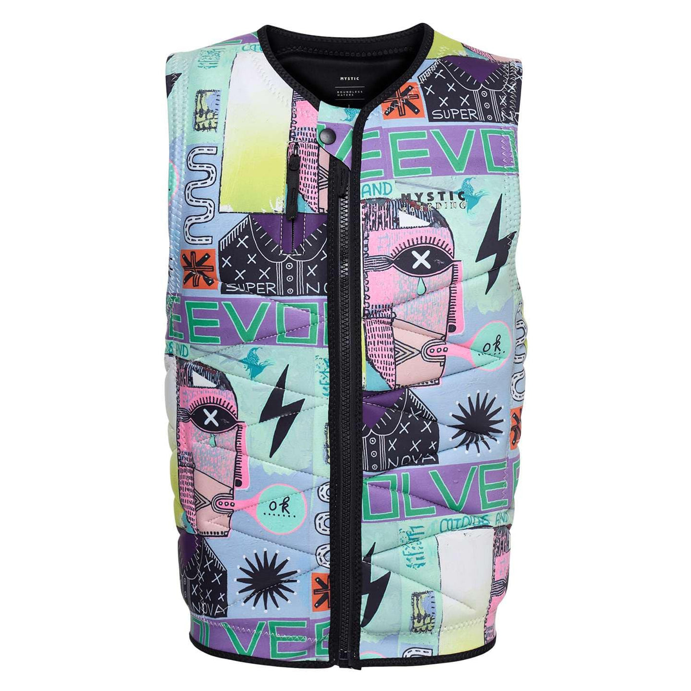 2025 Mystic Outlaw Men's Impact Vest Fzip Wake MYSTIC