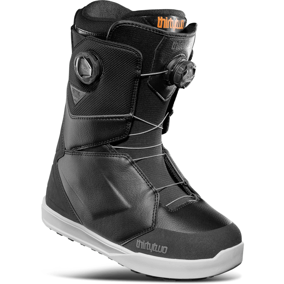 2025 Thirty Two Men’s Lashed Double BOA® Wide Snowboard Boots – Black/Grey THIRTYTWO
