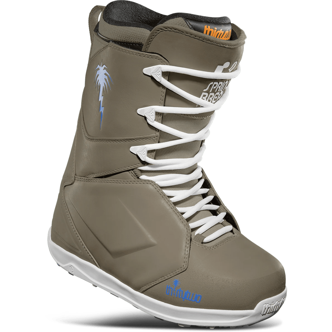 2025 Thirty Two Men’s Lashed Premium X Spring Break Snowboard Boots – Tan/Blue/White THIRTYTWO
