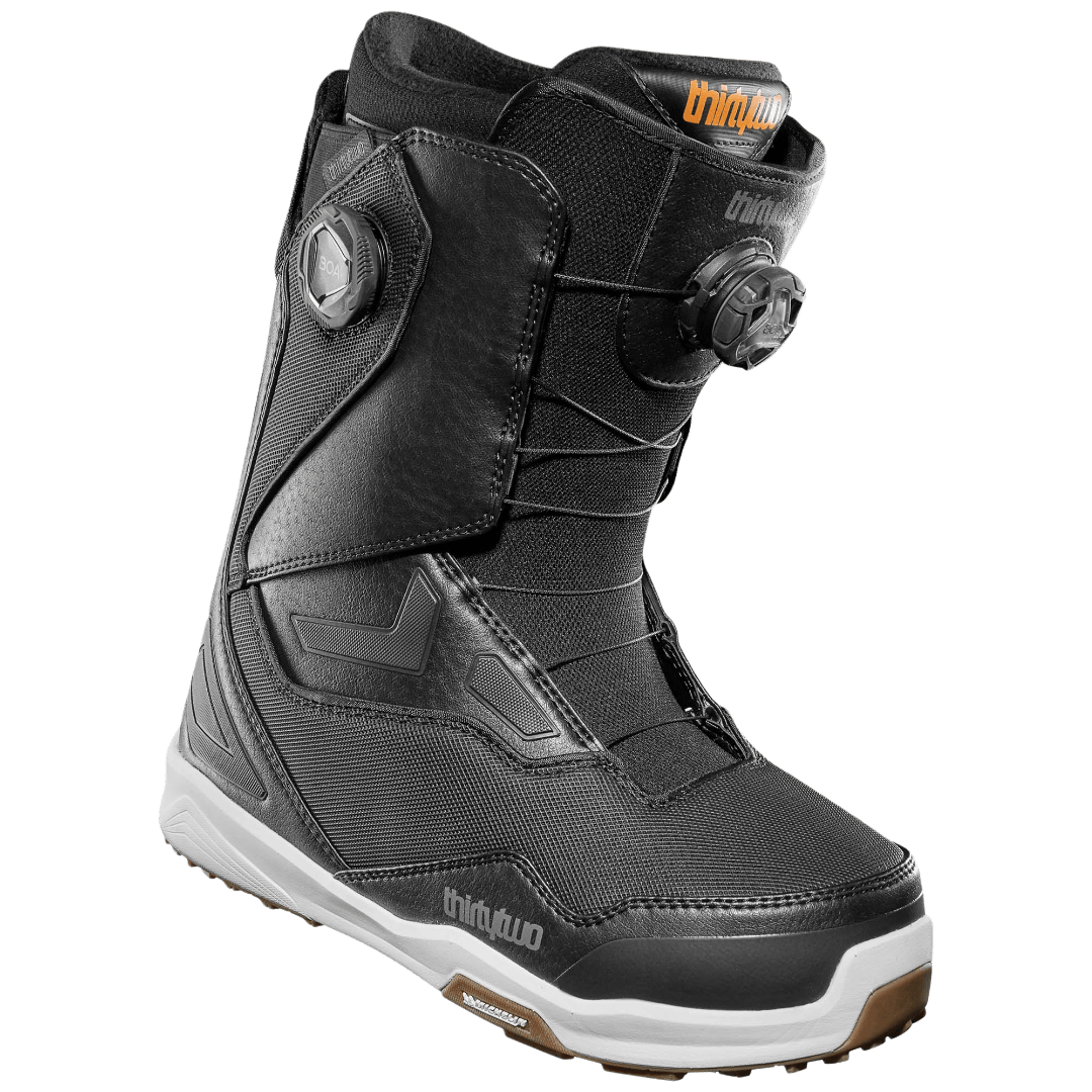 2025 ThirtyTwo TM-2 Double BOA® Wide Men’s Snowboard Boots – Black/White/Gum THIRTYTWO