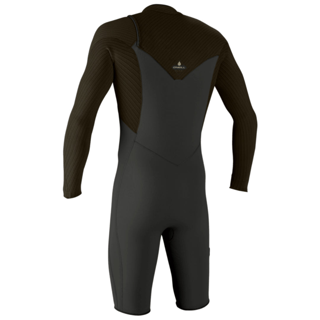 2026 O'Neill HyperFreak 2mm Chest Zip Long Sleeve Spring Wetsuit – Raven / Army