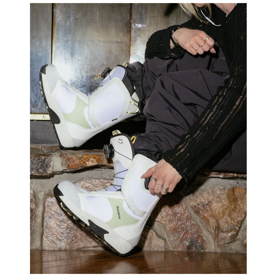 2027 Bataleon Women's Rave Snowboard Boots - White - lifestyle view 6
