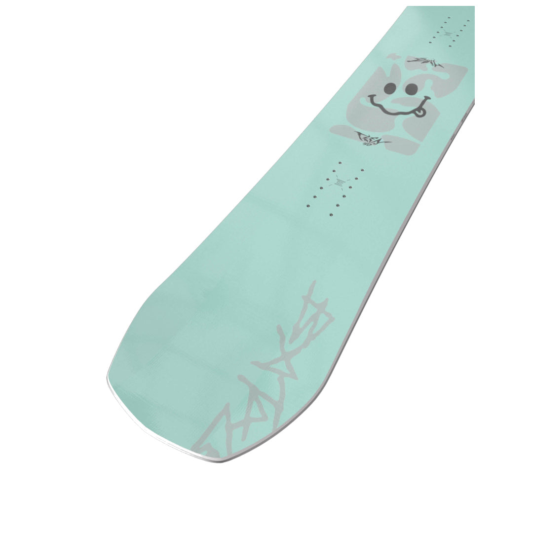 2027 Bataleon Evil Teen Youth Snowboard — Topsheet and nose detail