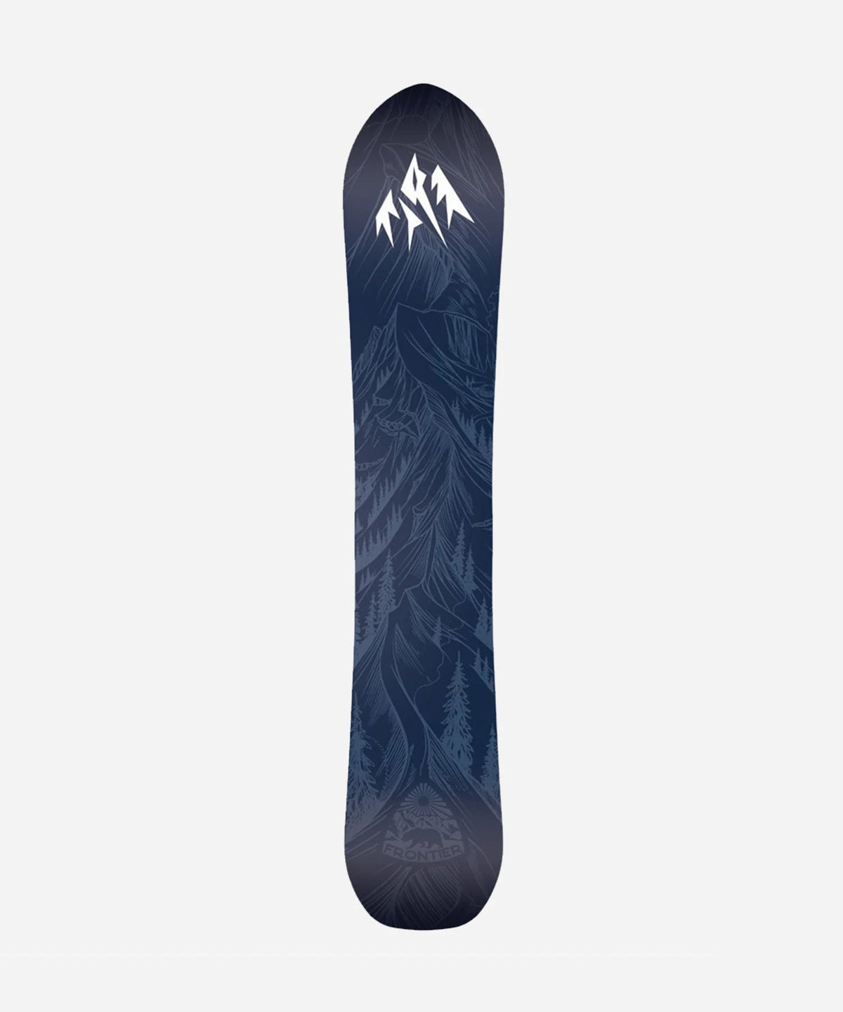 2027 Jones Frontier 2.0 snowboard full base rear view