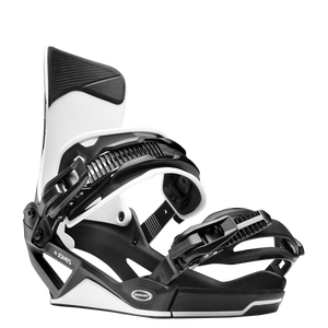 2027 Jones Mercury FASE snowboard binding Black Silver front view