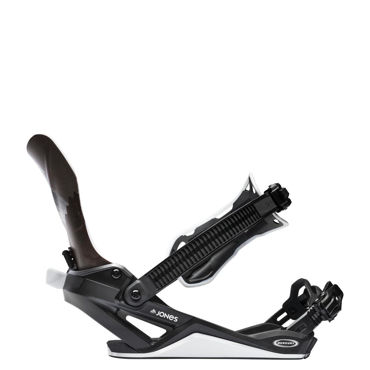 2027 Jones Mercury FASE Black Silver binding open side view