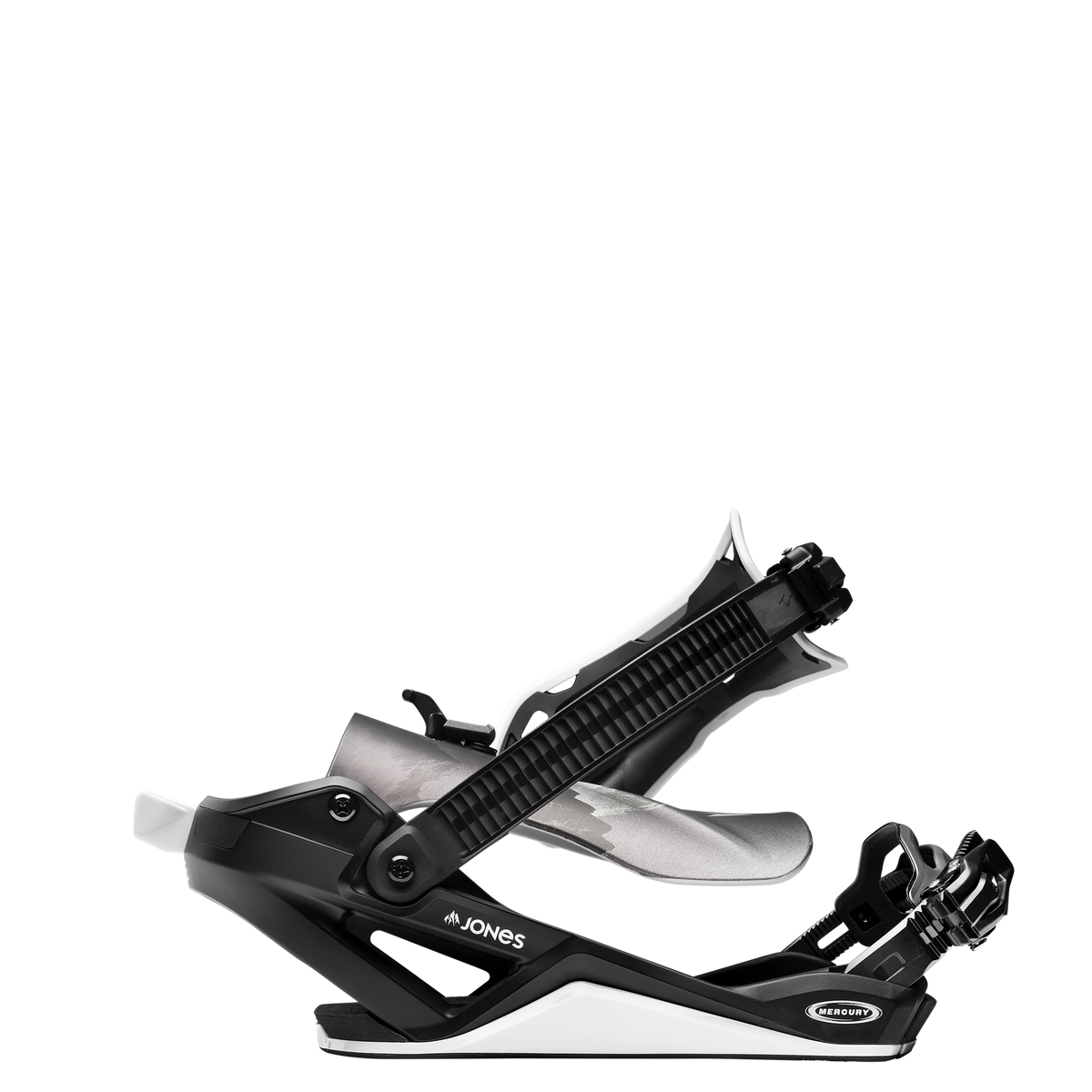 2027 Jones Mercury FASE Black Silver binding rear open view